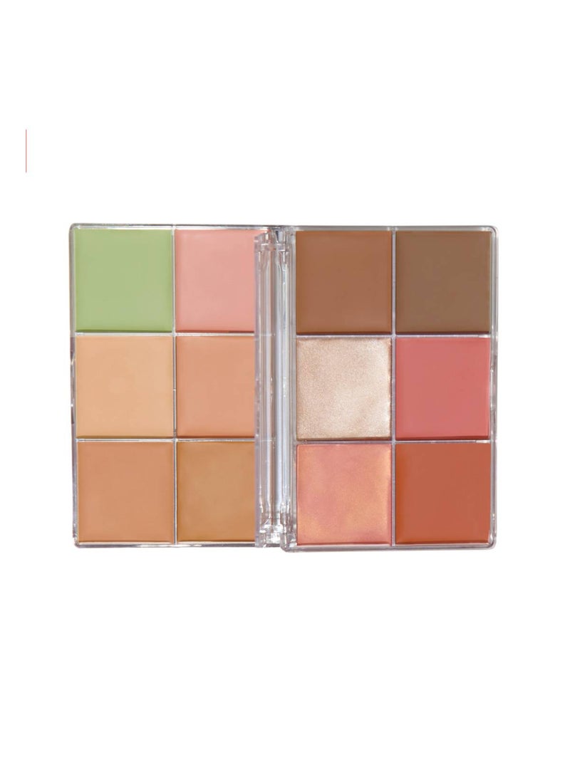REVOLUTION Everything Base Face Icon Complexion Palette Light - Image 2